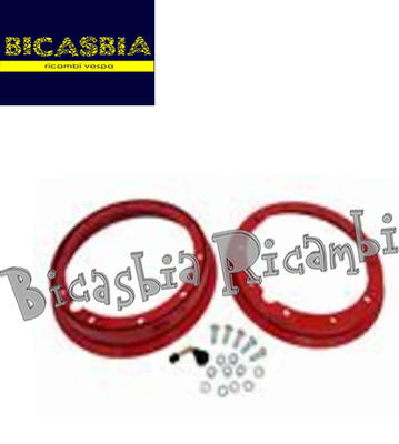 8895 - Red Tubeless Split Rim 2.10-10 Vespa 125 ET3 Primavera | eBay