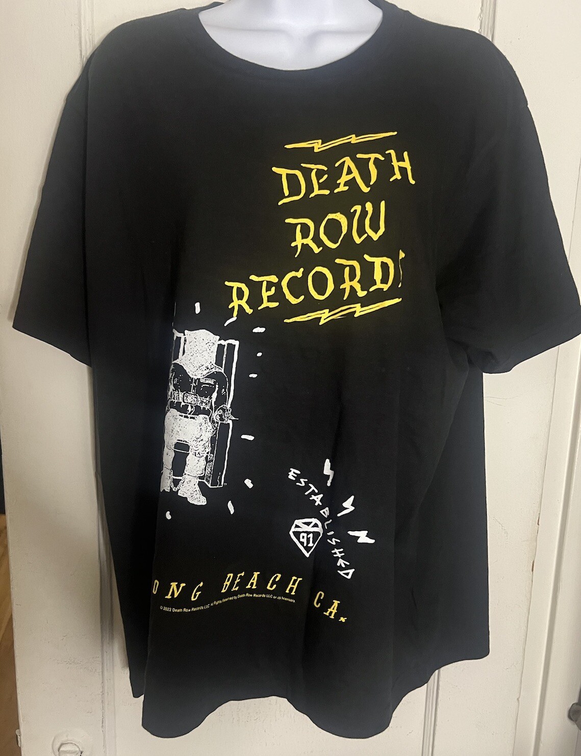 FILA T Shirt: Death Row Records Est '91 Long Beach Taglia: M West Coast Hip Hop NUOVA