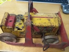 Rare Vintage Marx Wind-Up Heavy Duty Caterpillar Bull Dozer Tin Litho works
