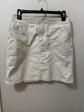 American Eagle Outfitters Khaki Short Mini Skirt Size 4 100 Cotton