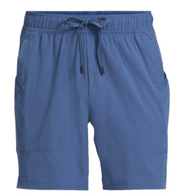NEW Big Mens 3XL 48-50 Blue Shorts Athletic Works Rip Stop DriWorks  7  Inseam