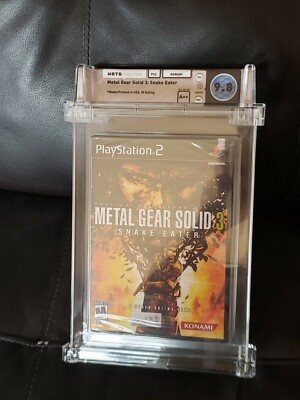Metal Gear Solid 3 Snake Eater PlayStation 2 PS2 WATA 9.8 A++ BRAND NEW SEALED