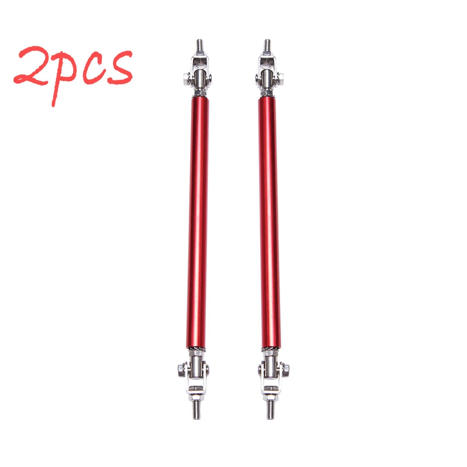 Para Chevy Camaro Rojo Ajuste Parachoques Delantero Labio Divisor Puntal Barra de Soporte para Atar Barras Foto 3 de 4