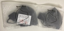 2 Packs sport mask with exhalation valves New