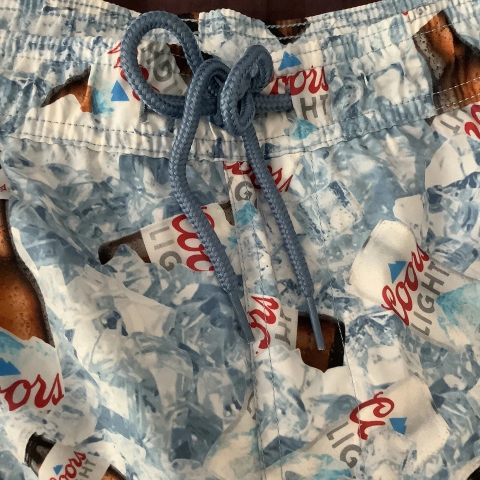 Nuevo Bañador Coors Light 9" Entrepierna Hombre Grande y Alto Talla 2XB NUEVO CON ETIQUETAS Foto 3 de 4