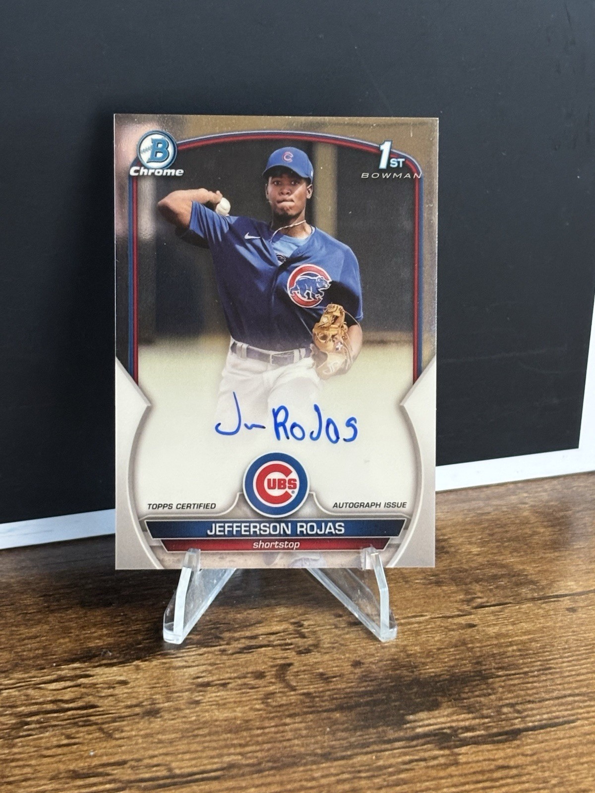 2023 Bowman - Chrome Prospects Auto Jefferson Rojas 1st Bowman CPA-JR A