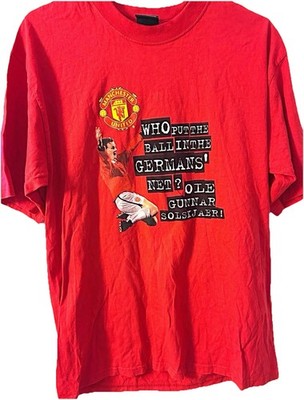 VINTAGE Manchester United Ole Gunnar Solskjaer T-Shirt (XL) - Official Retro