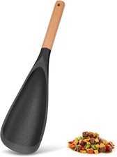 Silicone Cooking Spoons for Non-Stick Cookware - Wooden Handle Multifunction