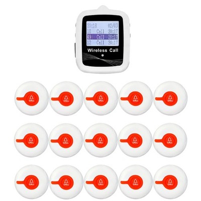 CATEL Waterproof Wireless Call Button System with Watch Receiver for Restaurant