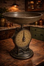 Antique Salter’s Improved Family Scale No.50 Brass Bowl Kitchen Shop Scale