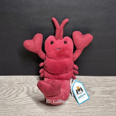 AUTHENTIC❗️Jellycat love-me lobster heart- NWT Retired- SHIPS