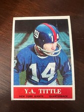 1964 Y.A. Tittle QB New York Giants EX