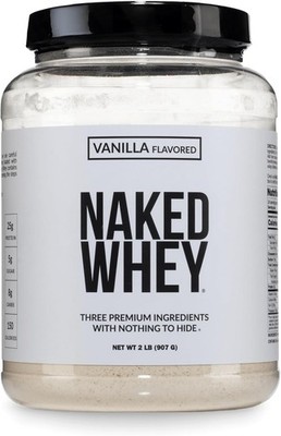 NAKED Whey Vanilla Protein Powder - Only 3 Ingredients - 24 Servings
