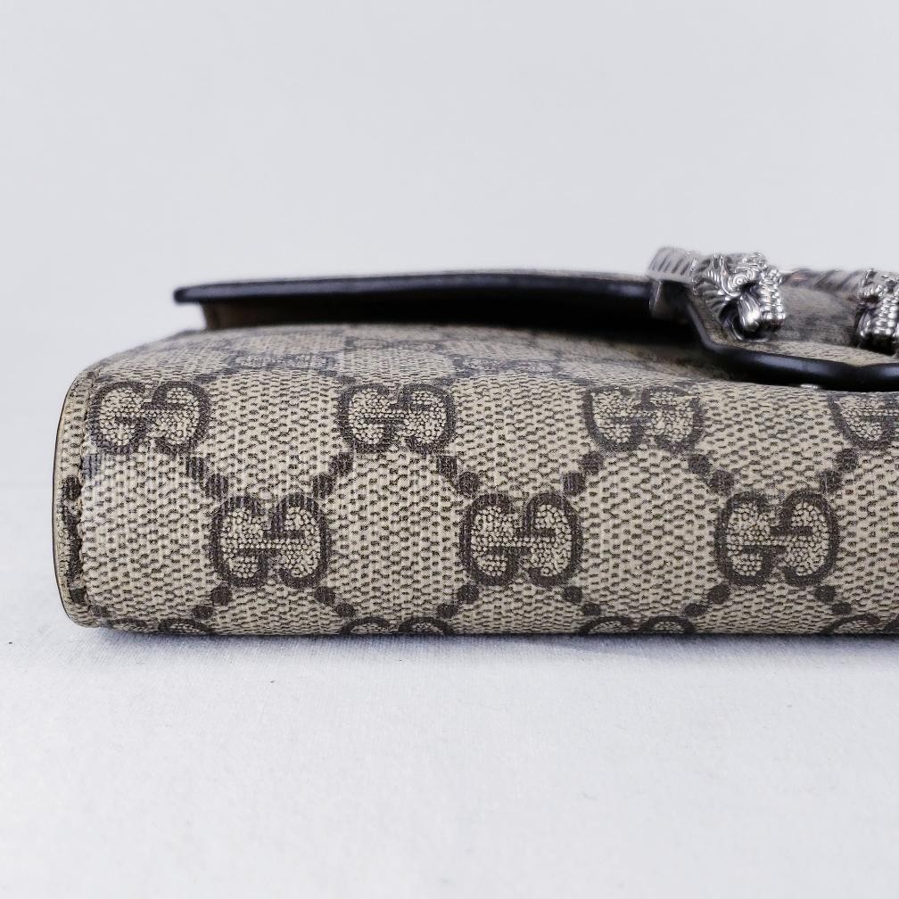 GUCCI Dionysus GGスプリーム ショルダー Gucci 401231 Dionysus wallet on chain GG Supreme Beige Shoulder