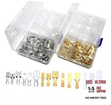 630 Pcs 2.8/4.8/6.3mm Speaker Wire Connectors with Insulating Sleeve, Quick