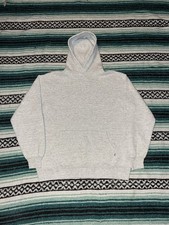 Vintage 80s/90s Gray Made in the USA Russell Blank Hoodie, Size large