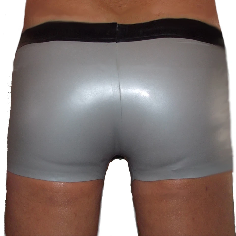 Latex Shorts mit Doppel-Reißverschluss/Innenbeutel (XL) - Bild 2 von 4