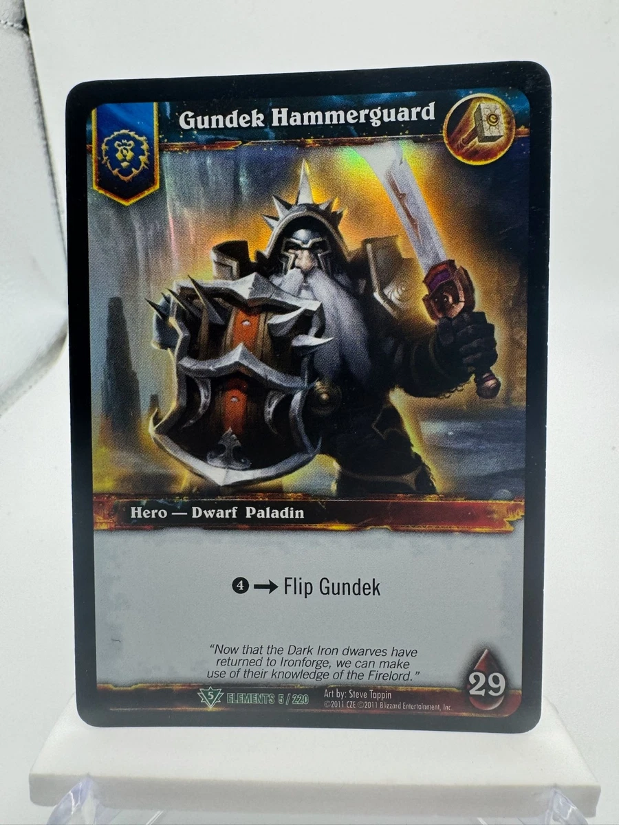 World of Warcraft TCG War of the Elements Trading Card Games for