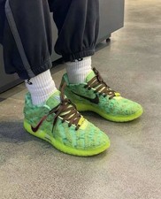 Nike Ja 3 Zombie Green Yellow Mesh Low Top HV9923-700 Men 4 /Women 5.5 No Lid