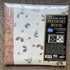Pioneer E-Z Load 12" X 12" Memory Album Scrapbook - Pressed Flower Design NEW 