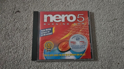 Nero Burning ROM v5.5. CD - Ahead Software 2002 - Vintage Disc Burning Tool