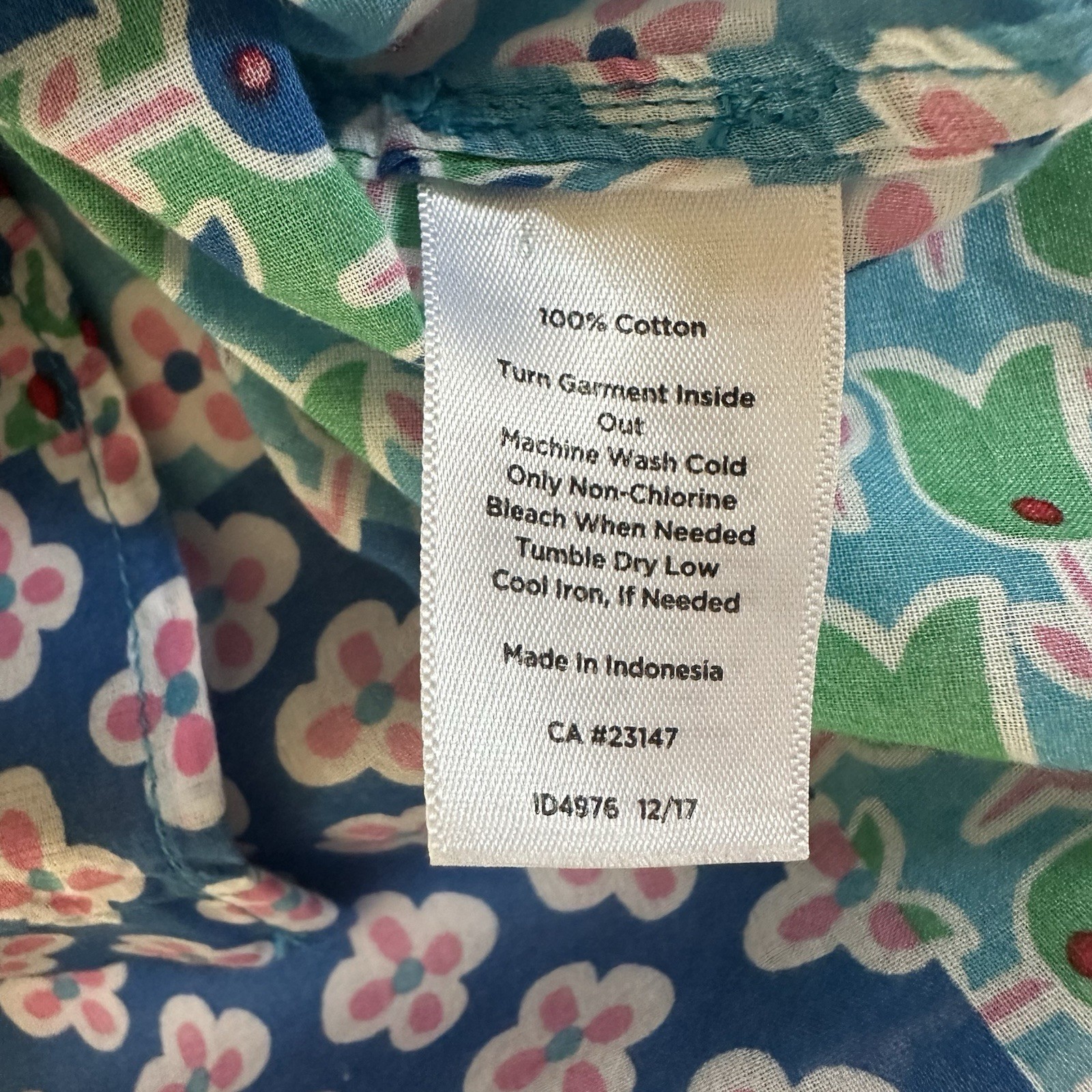 Talbots Women's Floral Patchwork Lightweight Cott… - image 9