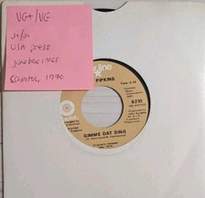 The Pipkins Gimme Dat Ding / Neanderthal Man Vinyl Record 7" VG+/VG 6210
