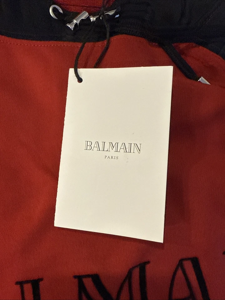 Sudadera con capucha Balmain talla grande roja Foto 2 de 4