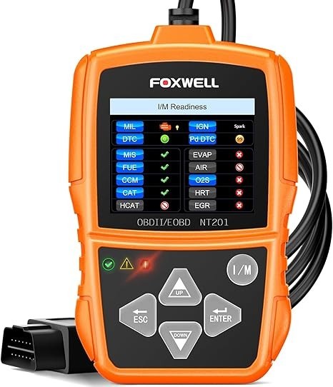 FOXWELL NT201 OBD2 Scanner Check Engine Light Car Code Reader OBD II Diagnostic-image