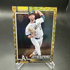 Jeffery Springs • 2026 Topps Series 1 • Gold Spring Training /50 • Athletics