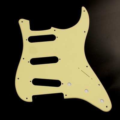 Stratocaster Strat Standard Style Guitar Pickguard, single-ply vintage cream