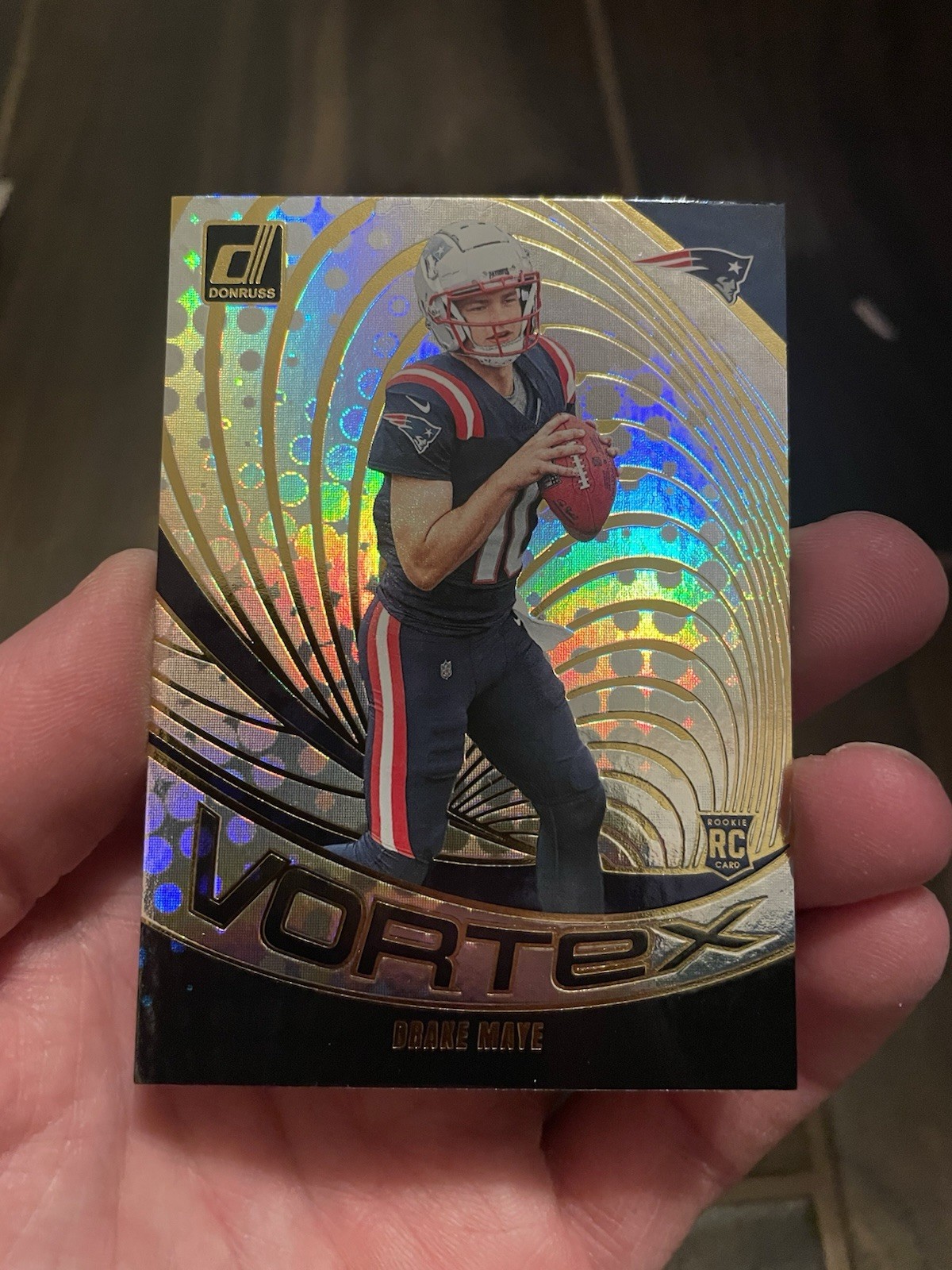 2024 Panini Donruss - Vortex Drake Maye #VOR-DMA Galactic (RC)