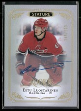 2019-20 Upper Deck Stature Eetu Luostarinen Auto RC /199 #109 Hurricanes