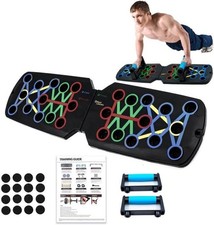 28 in 1 Push Up Rack Board System Fitness Workout Train Home Gym Exercise Stands