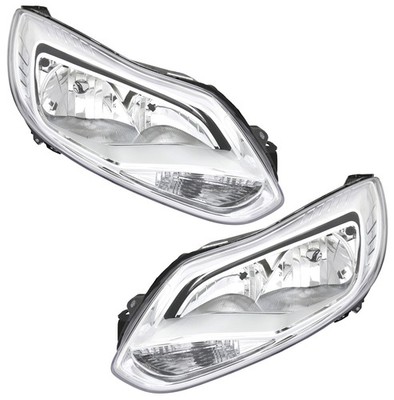 Scheinwerfer Set für Ford Focus MK3 2011-2014 H1 H7 Halogen mit LWR Stellmotor