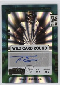 2021 Contenders Ticket RPS Wild Card Round Travis Etienne Jr #112 Rookie Auto RC