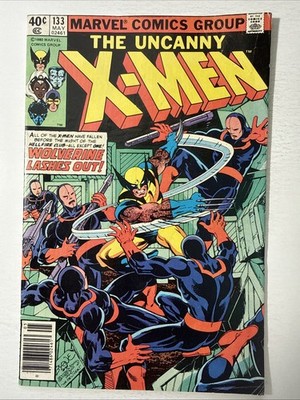 Uncanny X-Men #133 Newsstand Marvel 1980 Wolverine vs Hellfire Club Dark Phoenix