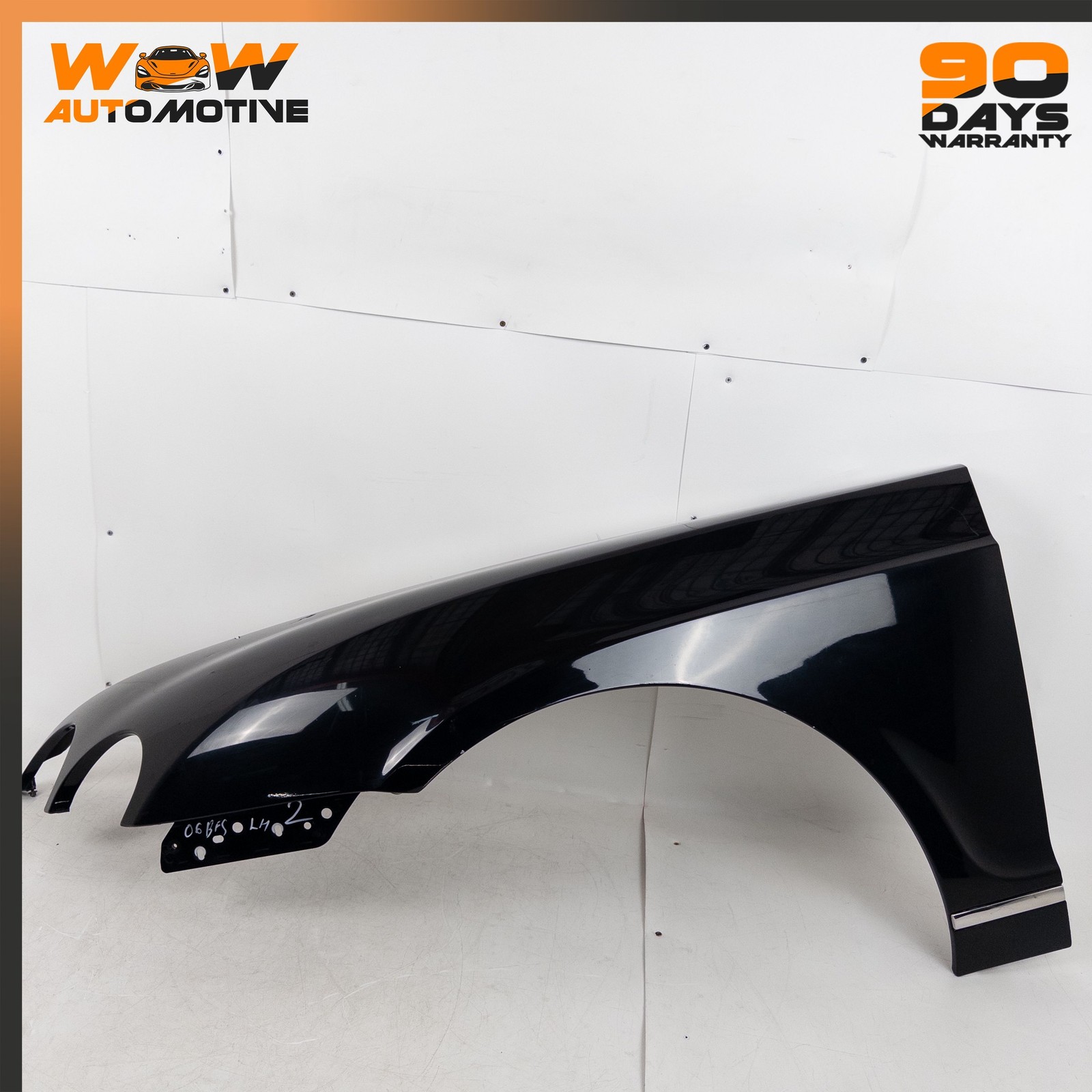 06-13 BENTLEY CONTINENTAL FLYING SPUR FRONT LEFT DRIVER SIDE FENDER BLACK OEM