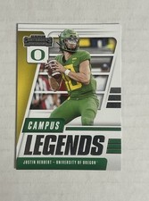 Justin Herbert 2021 Panini Contenders Draft Picks #9 Campus Legends Oregon Ducks