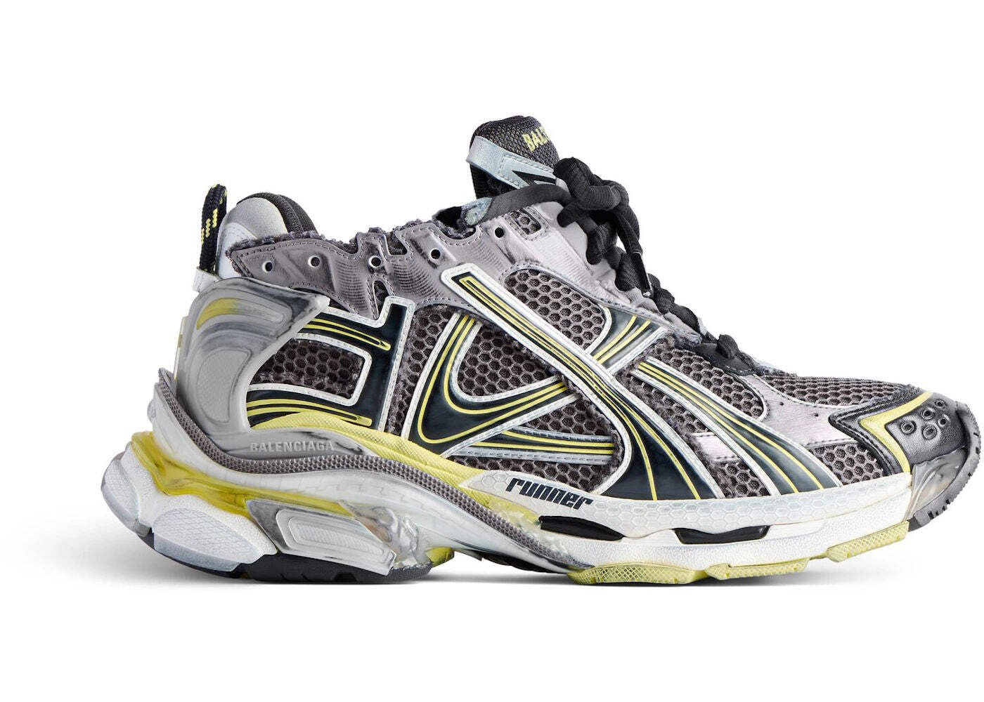 Balenciaga Runner Grey Yellow - Lightly Worn