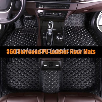 Soillar All Surround Leather Floor Mats Liners For 2019-2024 Volkswagen Jetta