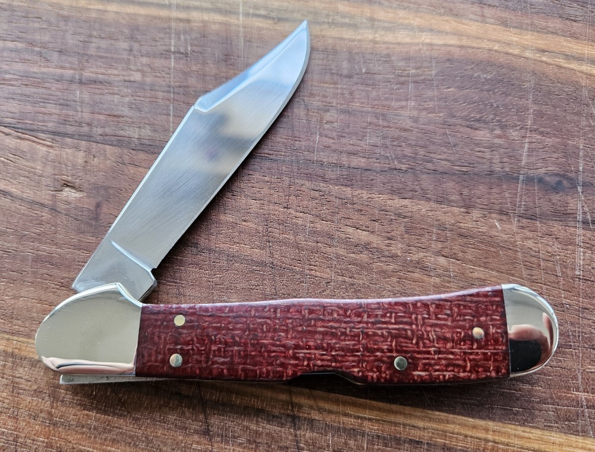 Beautiful 2025 Copperlock In Dark Red Burlap Micarda With Carbon