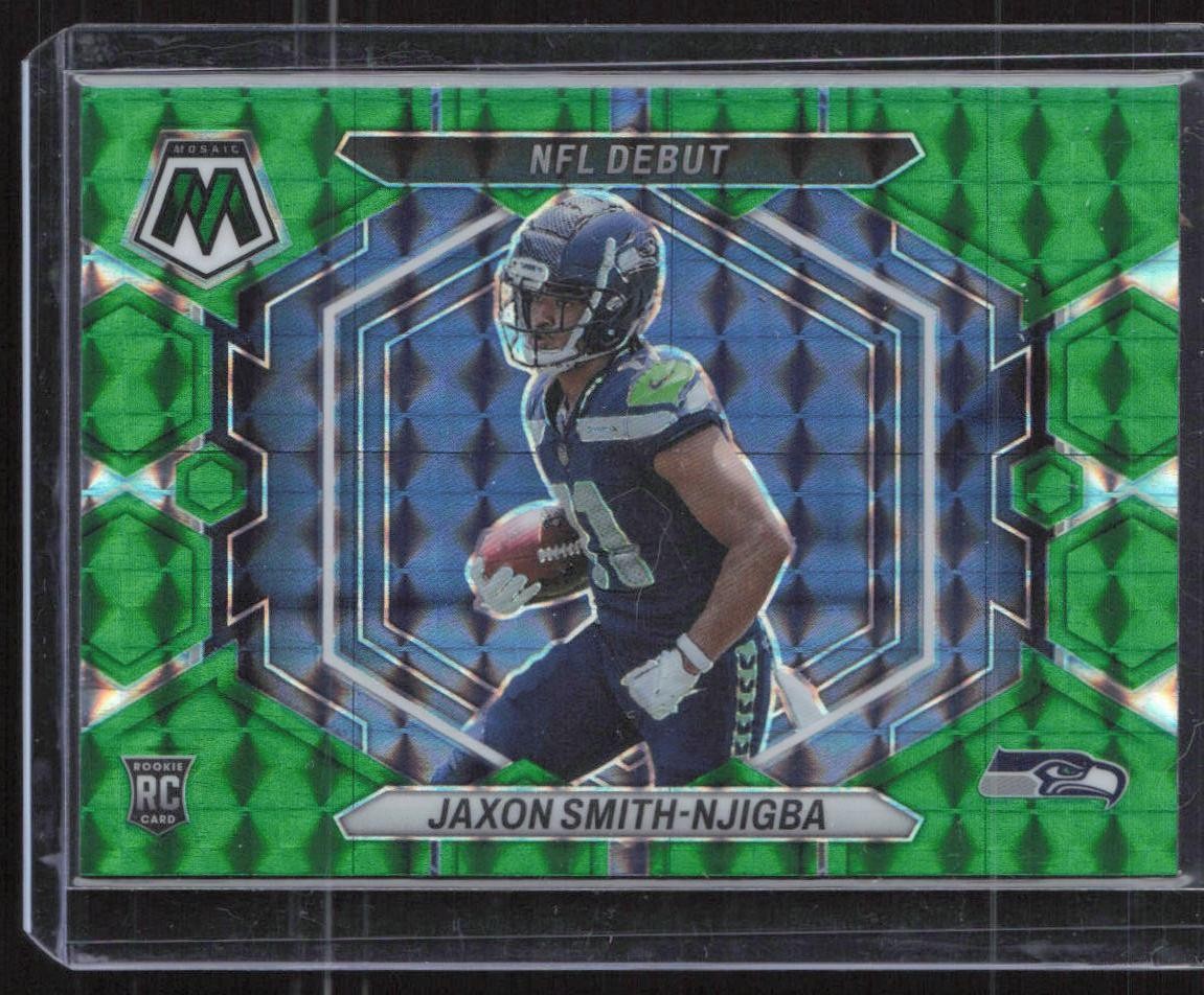 2023 Panini Mosaic #ND-12 Jaxon Smith-Njigba Green Mosaic