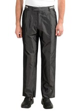 Versace Men's 100% Silk Gray Pleated Dress Pants US 32 IT 48