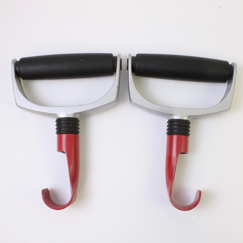 Set of 2 Swivel Pull-Up Handles Rotating Grips for Home Gym Workout