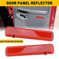 2* Panel Red Light Lens Reflector Rear-Door Fit Chevrolet GMC Truck SUV Escalade