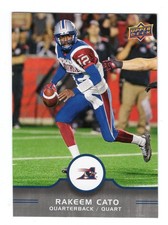 2016 UD CFL Rakeem Cato Card #50 Montreal Alouettes Marshall