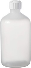 Boston Round Bottles with Flip- Cap, LDPE, 16 oz., White, 12 Piece