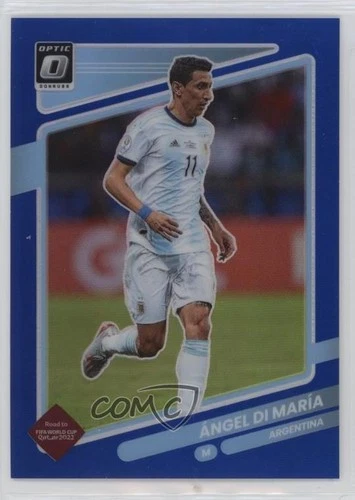 2021-22 Donruss Road to Qatar Optic Blue Prizm /99 Angel Di Maria Ángel María #8