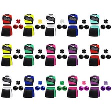 Girls Cheer Leader Celebration Set Photo Shoot Outfits Sports Cheerleading Show